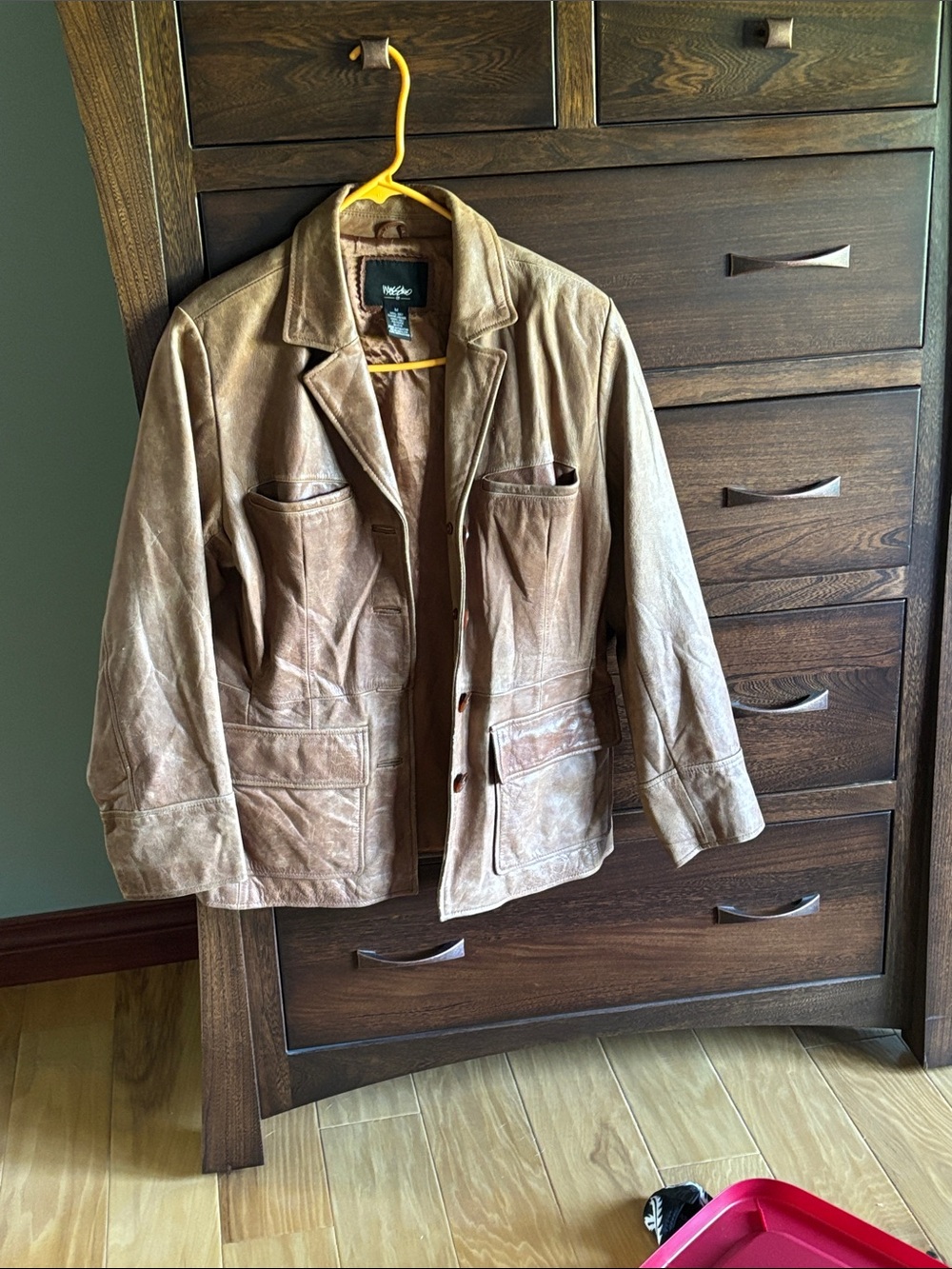 Leather blazer jacket
